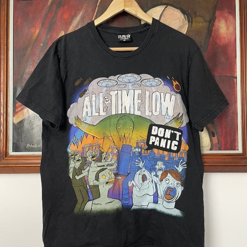 All Time Low Band Rock Mtv Pop Punk Y2k Dont Panic Rare